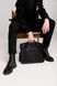 Мінімалістична ділова чоловіча сумка арт. Clint ручної роботи з натуральної вінтажної шкіри чорного кольору Clint_green фото 6 Boorbon