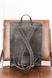 Місткий жіночий рюкзак ручної роботи арт. 510 з натуральної вінтажної шкіри темно-сірого кольору 510_bordo фото 6 Boorbon