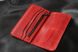 Просте і зручне портмоне ручної роботи арт. 206 червоного кольору з натуральної шкіри з легким глянцевим ефектом 206_red фото 2 Boorbon
