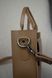 Зручна і стильна жіноча сумка арт. 639 ручної роботи з натуральної шкіри кольору капучино із легким глянцевим ефектом