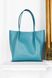 Об'ємна сумка шоппер арт. Sierra S у блакитному кольорі із натуральної шкіри з легким глянцевим ефектом Sierra_blue фото 4 Boorbon