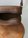 Практична чоловіча сумка месенджер через плече арт. 619Еasy ручної роботи з натуральної вінтажної шкіри коричневого кольору