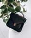Жіноча ділова сумка арт. 640 ручної роботи з вінтажної натуральної шкіри чорного кольору 640_brown_crzhh фото 5 Boorbon
