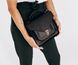Женская деловая сумка арт. 640 ручной работы из винтажной натуральной кожи черного цвета 640_brown_crzhh фото 2 Boorbon