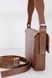 Стильна мінімалістичниа жіноча сумка арт. Soho з натуральної напівматової шкіри коньячного кольору Soho_cognk_krast фото 3 Boorbon
