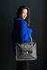 Містка і зручна жіноча сумка арт. 607 ручної роботи з натуральної вінтажної шкіри сірого кольору 607_crzh_green фото 5 Boorbon