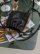 Мініатюрна сумка крос-боді на затяжках арт. Pouch з натуральної гладкої м'якої шкіри чорного кольору pouch_black_bronx фото 11 Boorbon