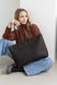 Містка жіноча сумка шоппер арт. 603i коричневого кольору з натуральної вінтажної шкіри 603i_black_crzhh фото 7 Boorbon