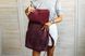 Універсальний жіночий рюкзак ручної роботи арт. 507 з натуральної вінтажної шкіри бордового кольору 507_brown_crh фото 5 Boorbon