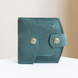 Мініатюрний гаманець ручної роботи арт. 107 зеленого кольору із натуральної винтажної шкіри 107_fist фото 1 Boorbon