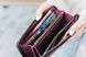Женское портмоне-клатч ручной работы арт. 216 бордового цвета из натуральной винтажной кожи 216_lavanda фото 2 Boorbon
