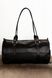 Зручна дорожня сумка арт. 611 ручної роботи з натуральної вінтажної шкіри чорного кольору 611_black фото 2 Boorbon