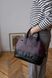 Жіноча сумка бриф кейс арт. Daily з натуральної шкіри з ефектом легкого глянцю чорно-бордового кольору Daily_grey фото 7 Boorbon