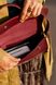 Жіноча сумка багет арт. 651 ручної роботи з бордової шкіри з легким глянцем 651_brd фото 8 Boorbon