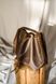 Женская сумка кисет арт. Bucket на затяжке ручной работы из винтажной натуральной кожи коричневого цвета bucket_brown фото 17 Boorbon