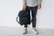 Мужской городской рюкзак ручной работы арт. 511 из натуральной винтажной кожи черного цвета 511_bordo фото 5 Boorbon