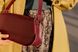 Жіноча сумка багет арт. 651 ручної роботи з бордової шкіри з легким глянцем 651_brd фото 10 Boorbon