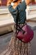 Женская сумка через плечо ручной работы арт. Z005 из натуральной кожи с эффектом легкого глянца бордового цвета z005_bordo  фото 2 Boorbon