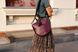 Жіноча сумка через плече ручної роботи арт. Z005 з натуральної шкіри з ефектом легкого глянцю бордового кольору z005_bordo  фото 10 Boorbon
