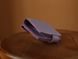 Миниатюрный кошелек ручной работы арт. 107 лавандового цвета из натуральной кожи с легким глянцевым эффектом 107_fist фото 6 Boorbon