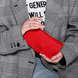 Стильне жіноче портмоне ручної роботи арт. 202 червоного кольору із натуральної шкіри з легким глянцевим ефектом 202_cogn_crzh фото 1 Boorbon