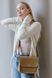 Мінімалістична жіноча сумка через плече арт. 609b з натуральної глянцевої шкіри кольору капучино 609b_cappuccino фото 2 Boorbon