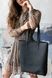 Класична жіноча сумка шоппер арт. 603 ручної роботи з натуральної шкіри з матовим ефектом чорногокольору 603_black_kr фото 3 Boorbon