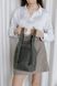 Женский мини-рюкзак ручной работы арт.520 из натуральной винтажной кожи серого цвета 520_khaki фото 3 Boorbon