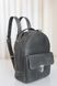 Жіночий міні-рюкзак ручної роботи арт.520 з натуральної вінтажної шкіри сірого кольору 520_khaki фото 10 Boorbon