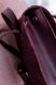 Місткий жіночий рюкзак ручної роботи арт. 510 з натуральної вінтажної шкіри бордового кольору 510_bordo фото 7 Boorbon