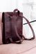 Вместительный женский рюкзак ручной работы арт. 510 из натуральной винтажной кожи бордового цвета 510_bordo фото 8 Boorbon