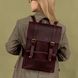 Місткий жіночий рюкзак ручної роботи арт. 510 з натуральної вінтажної шкіри бордового кольору 510_bordo фото 1 Boorbon