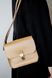Женская сумка через плечо арт. 614 ручной работы из натуральной кожи с легким глянцевым эффектом цвета капучино 614_cappuccino фото 7 Boorbon