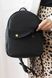 Стильный женский мини-рюкзак ручной работы арт. 519 черного цвета из натуральной винтажной кожи