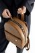 Стильний жіночий міні-рюкзак ручної роботи арт. 519 коньячного кольору з натуральної шкіри з легким матовим ефектом 519_black_savage фото 6 Boorbon