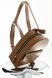 Стильний жіночий міні-рюкзак ручної роботи арт. 519 коньячного кольору з натуральної шкіри з легким матовим ефектом 519_black_savage фото 2 Boorbon