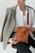 Практичная мужская сумка мессенджер через плечо арт. 619Еasy ручной работы из натуральной винтажной кожи коньячного цвета
