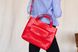 Класична містка жіноча сумка арт. 650 ручної роботи з натуральної шкіри з ефектом легкого глянцю червоного кольору 650_black фото 6 Boorbon