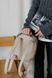 Стильний жіночий міні-рюкзак ручної роботи арт. 519 з натуральної шкіри з глянцевим ефектом кольору слонова кістка 519_slonova_kistka фото 6 Boorbon