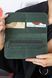 Просте і зручне портмоне ручної роботи арт. 206 з натуральної вінтажної шкіри зеленого кольору 206_red фото 3 Boorbon