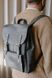 Рюкзак арт. 505 из натуральной винтажной кожи серого цвета 505_gray_crzh фото 3 Boorbon