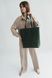 Класична жіноча сумка шоппер арт. 603 ручної роботи з натуральної вінтажної шкіри зеленого кольору 603_black_kr фото 2 Boorbon
