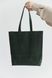 Класична жіноча сумка шоппер арт. 603 ручної роботи з натуральної вінтажної шкіри зеленого кольору 603_black_kr фото 4 Boorbon