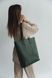 Класична жіноча сумка шоппер арт. 603 ручної роботи з натуральної вінтажної шкіри зеленого кольору 603_black_kr фото 6 Boorbon