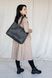 Містка жіноча сумка шоппер арт. 603i темно-сірого кольору з натуральної вінтажної шкіри 603i_black_crzhh фото 8 Boorbon