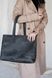 Містка жіноча сумка шоппер арт. 603i темно-сірого кольору з натуральної вінтажної шкіри 603i_black_crzhh фото 5 Boorbon