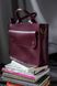 Зручна і стильна жіноча сумка арт. 639 ручної роботи з натуральної шкіри бордового кольору з ефектом легкого глянцю 639_bordo фото 6 Boorbon