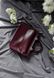 Зручна і стильна жіноча сумка арт. 639 ручної роботи з натуральної шкіри бордового кольору з ефектом легкого глянцю 639_bordo фото 5 Boorbon