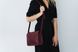 Универсальная женская сумка в минималистичном стиле арт. 627 ручной работы из винтажной натуральной кожи бордового цвета 627_bordo фото 2 Boorbon
