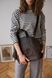 Жіноча сумка бриф кейс арт. Daily з натуральної шкіри з вінтажним ефектом коричневого кольору Daily_grey фото 3 Boorbon